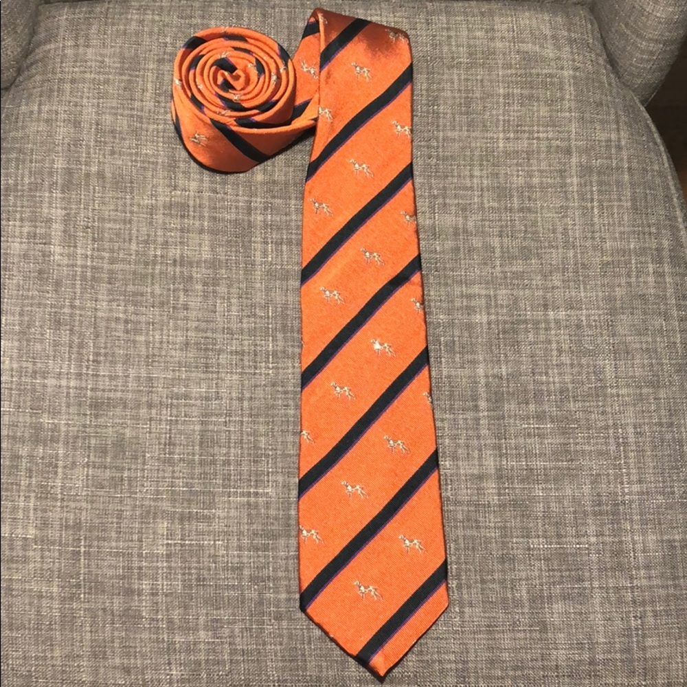 J. Crew Italian Silk Tie Pointer Dogs